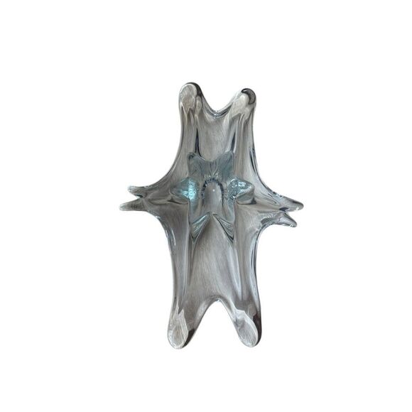 MCM Vintage Splash Drip Glass Bowl 16” long - Picture 4 of 6